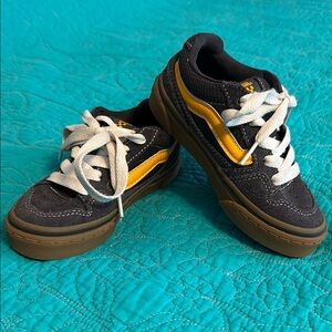 Vans Kids Blue and Gold Sneakers